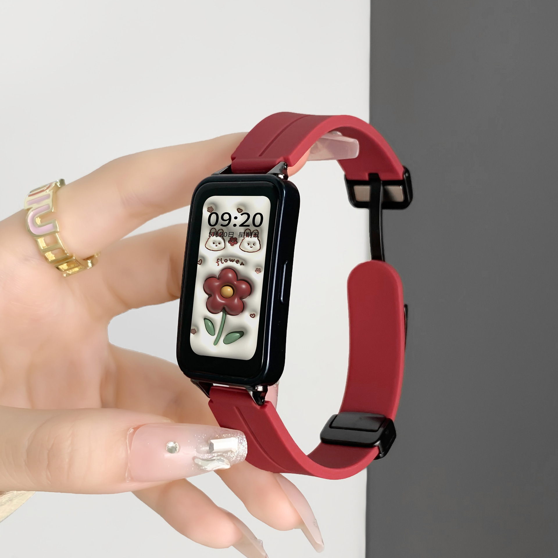 For Huawei bracelet 9/8/7 strap glory bracelet 9 wristband huawei silicone magnetic small waist summer cross-border