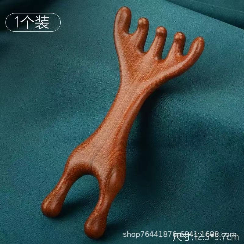 六爪头部按摩经络梳子养生头疗工具挠头按摩头皮淋巴刮痧疏通神器|undefined
