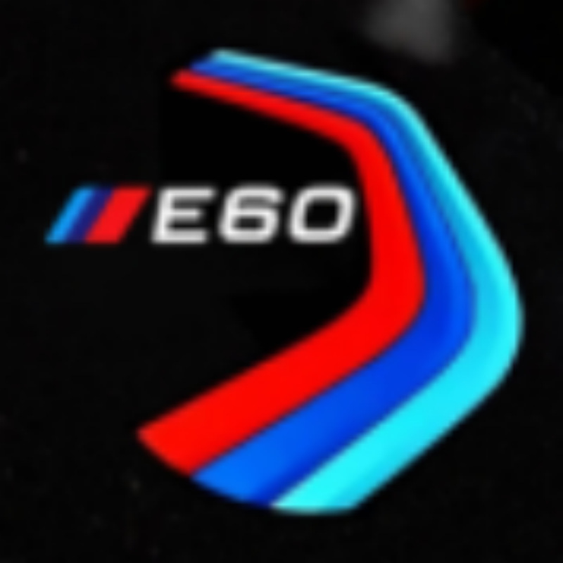 Adecuado para bmw 5 series/E60 puerta del coche cambio de luz de bienvenida decoración atmósfera luz de proyección láser luz de la puerta del coche iluminación luz de tierra