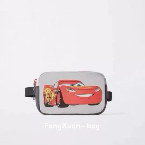 Cross-border Z-brand Cars Lightning McQueen children's bag for toddlers, racing-themed bag, McQueen waist bag, crossbody bag