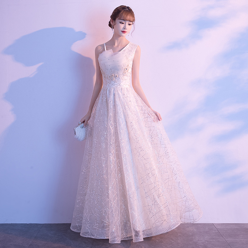 Long starry sky, champagne color