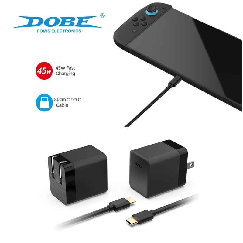 Dobe Genuine Switch2 Host Fast Charging Charger Type-C Switch/Oled Host Fast Charging Car Charger