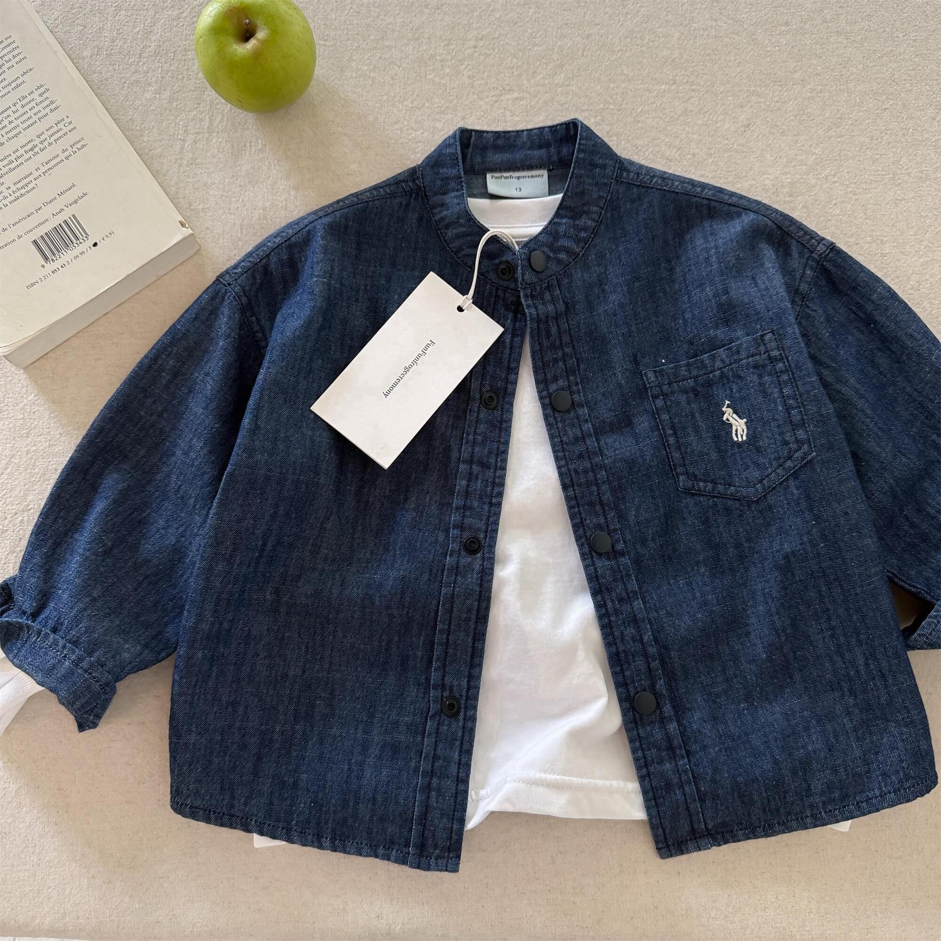 Soft autumn denim shirt
