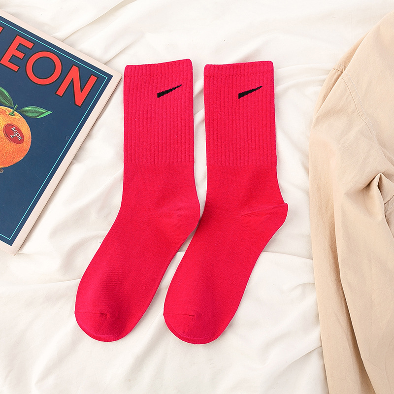 Calcetines de media pantorrilla para mujer, verano, algodón puro multicolor, resistentes, ideales para baloncesto