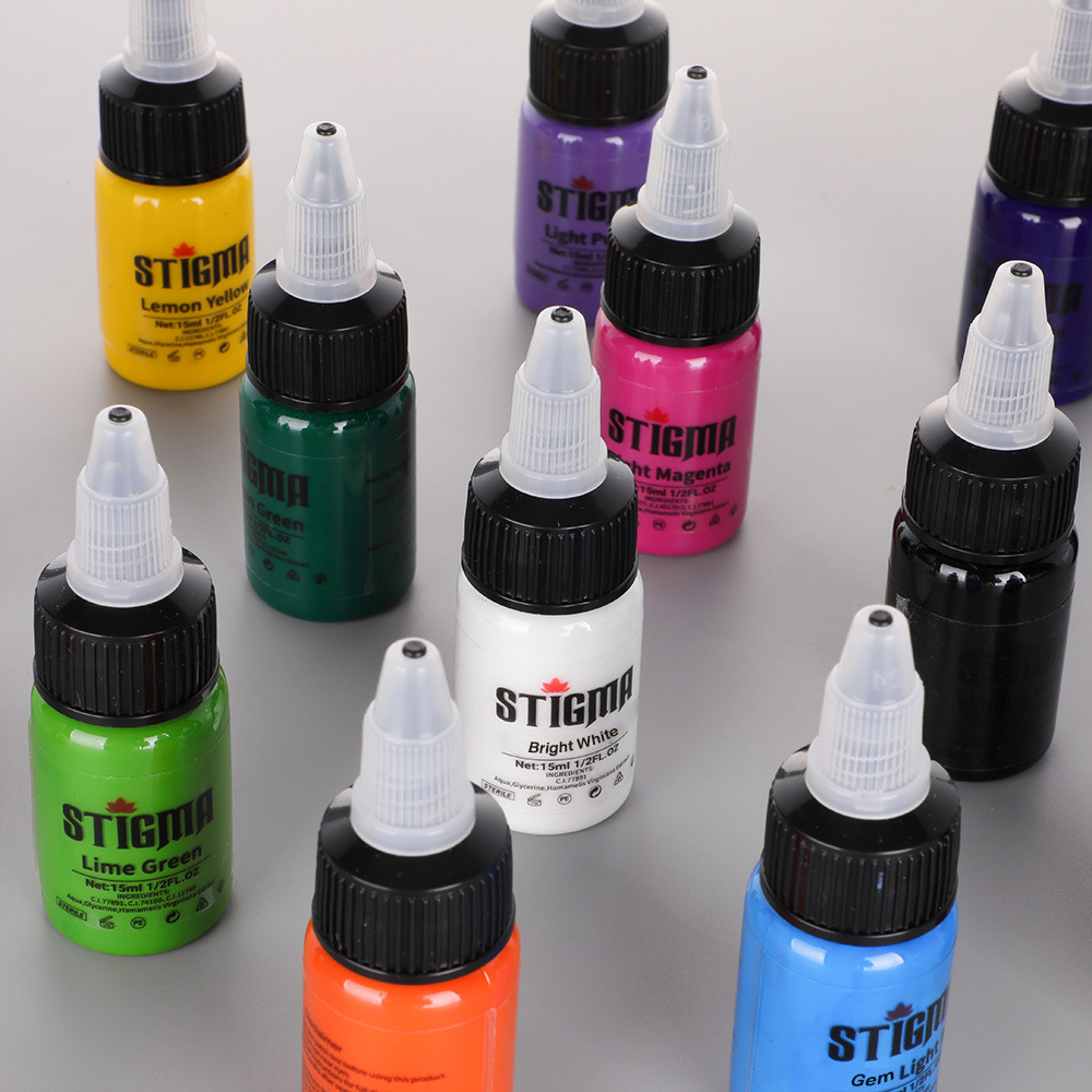 Tinta de tatuaje de bordado de dragón| Tinta de tatuaje de color profesional con tinta de tatuaje segura para el cuerpo superior