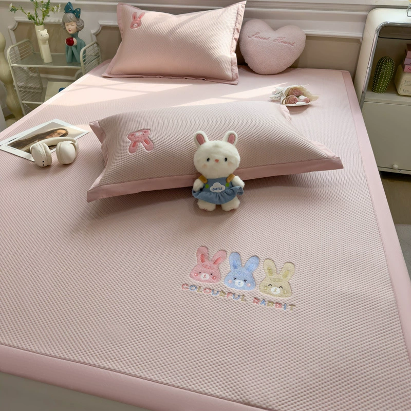 Brand cartoon mat, silk set, sheet, 3 piece set