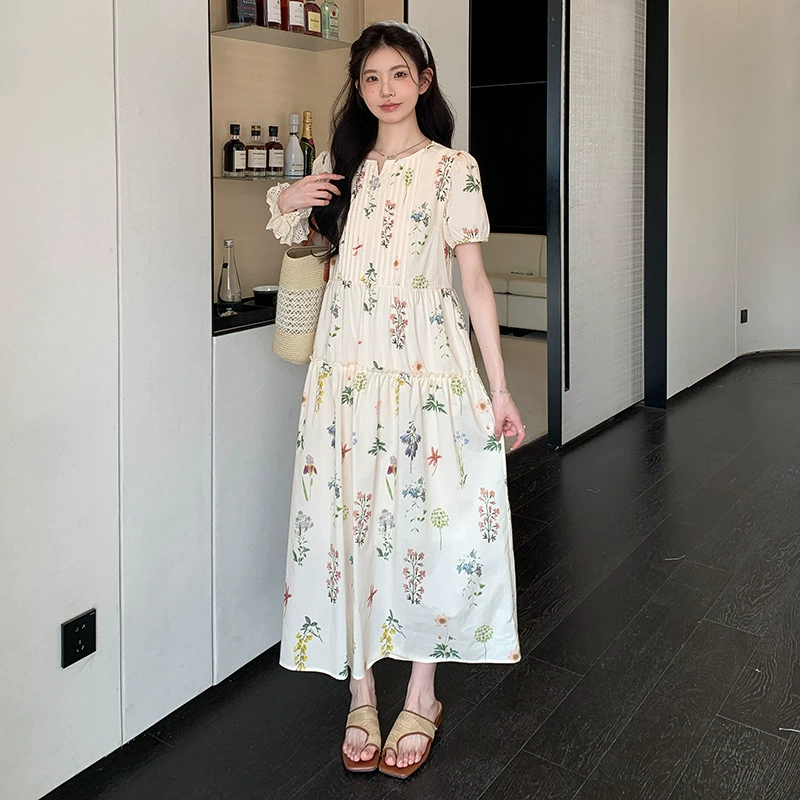 Платье для беременных, длинная юбка, oversize, стиль высокого качества, с коротким рукавом