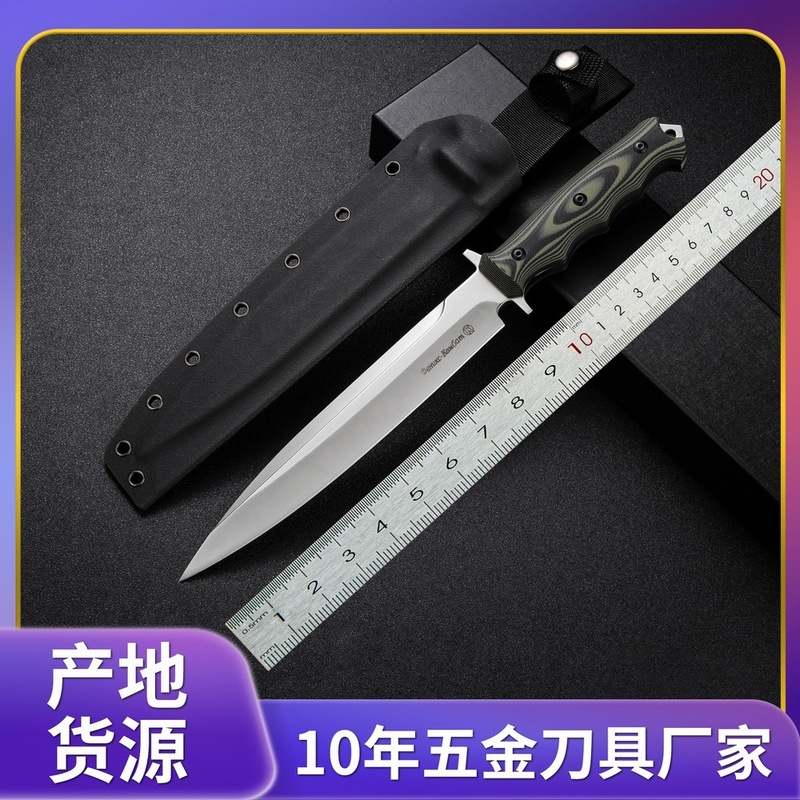 厂家现货加长版俄罗斯凤凰-Y8户外随身便携直刀不锈钢野外高硬度|undefined