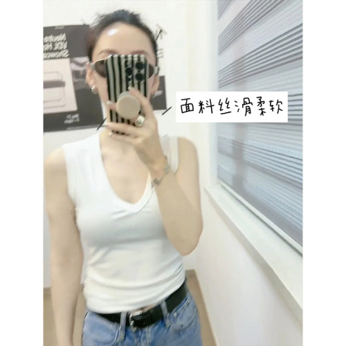 Cross-border Southeast Asia sleeveless V-neck top, small batch outerwear, innerwear, base top 62839