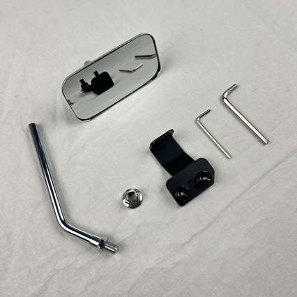 Suitable for Jimny 18-26 Models, Suzuki Jimny Hood Wide-Angle Mirror, Off-Road Modified Reversing Mirror, Electroplated