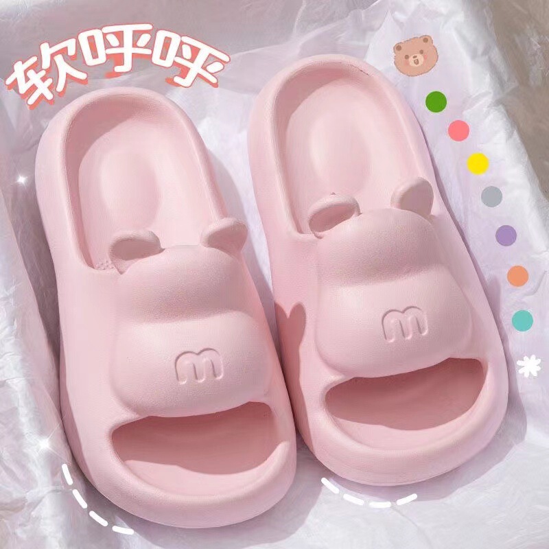 Free Shipping Summer Women's Dung Slippers Home Bathroom Non-Slip Deodorant Outer Wear Wear-Resistant Men's Sandals Wholesale
