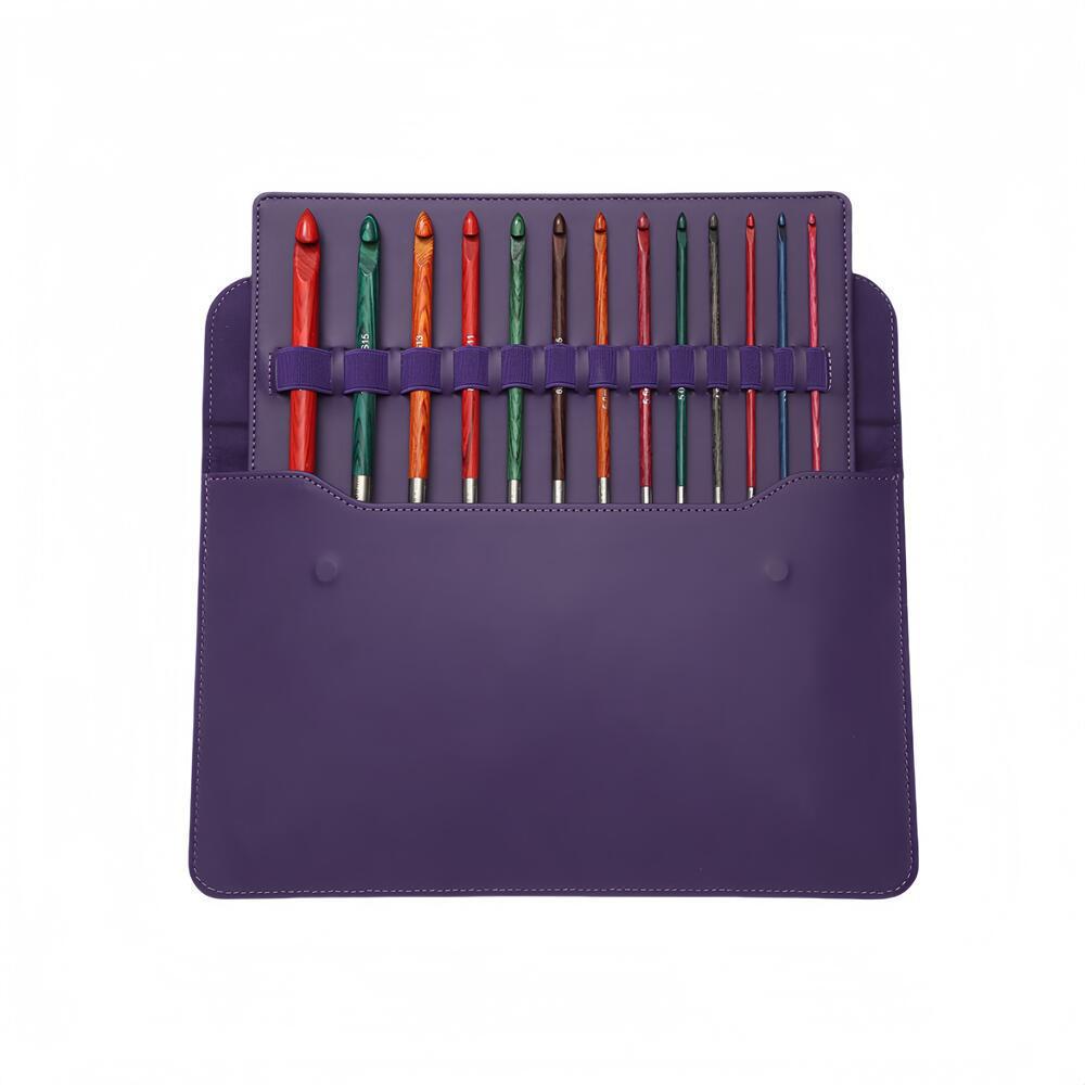 Crochet de madera pulida a mano transfronteriza Afganistán desmontable crochet conjunto de crochet de Túnez 12 piezas