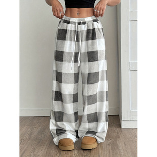 O 89837 Women's Print Wide Leg Pants Ůʿӡ�����ѝ��