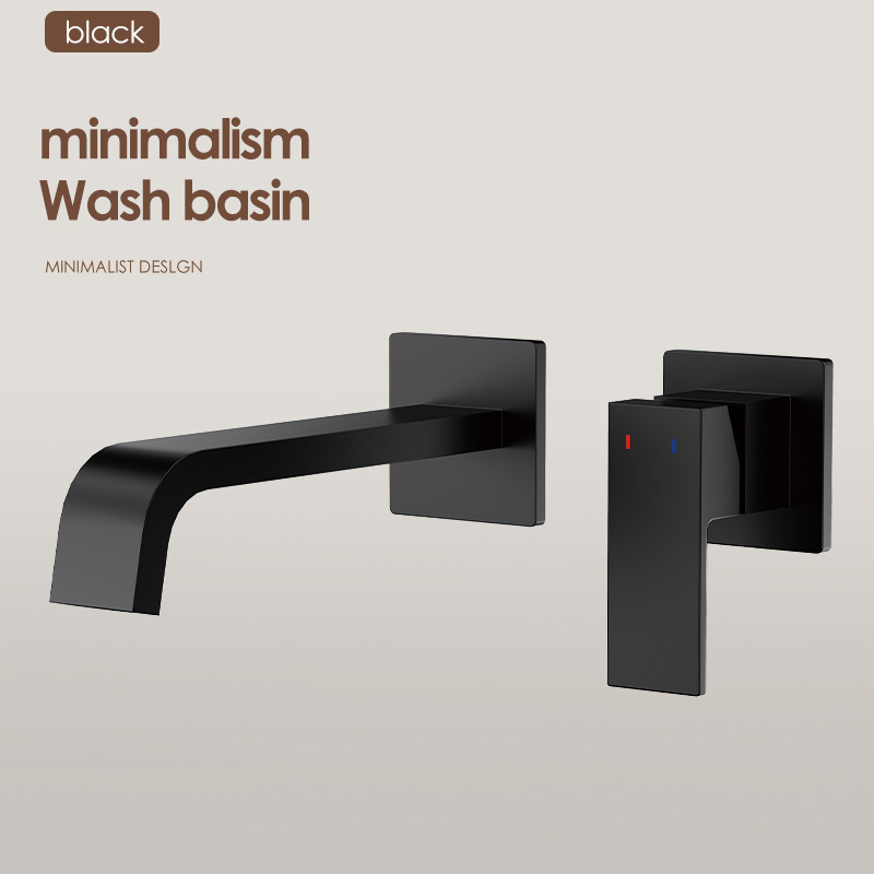 Uno por uno, los grifos en la pared están ocultos con lavabos faciales incrustados, lavabos, lavabos de pared enterrados, lavabos fríos y calientes