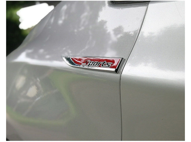 Car fender blade decorative sticker, air vent sticker, personalized car door modification, special metal car logo decorative sticker, side sticker