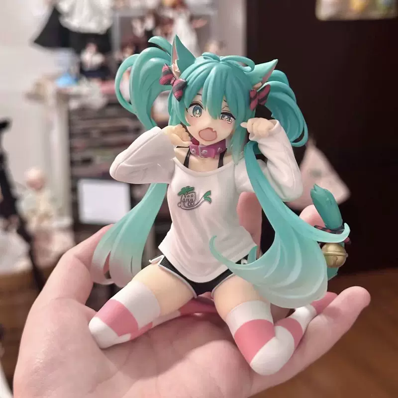 Хацуне Мику MIKU пижама с кошачьими ушками и коротким рукавом, фигурка Мику, мультипликационная сценка, украшение с образом красивой девушки, подарок