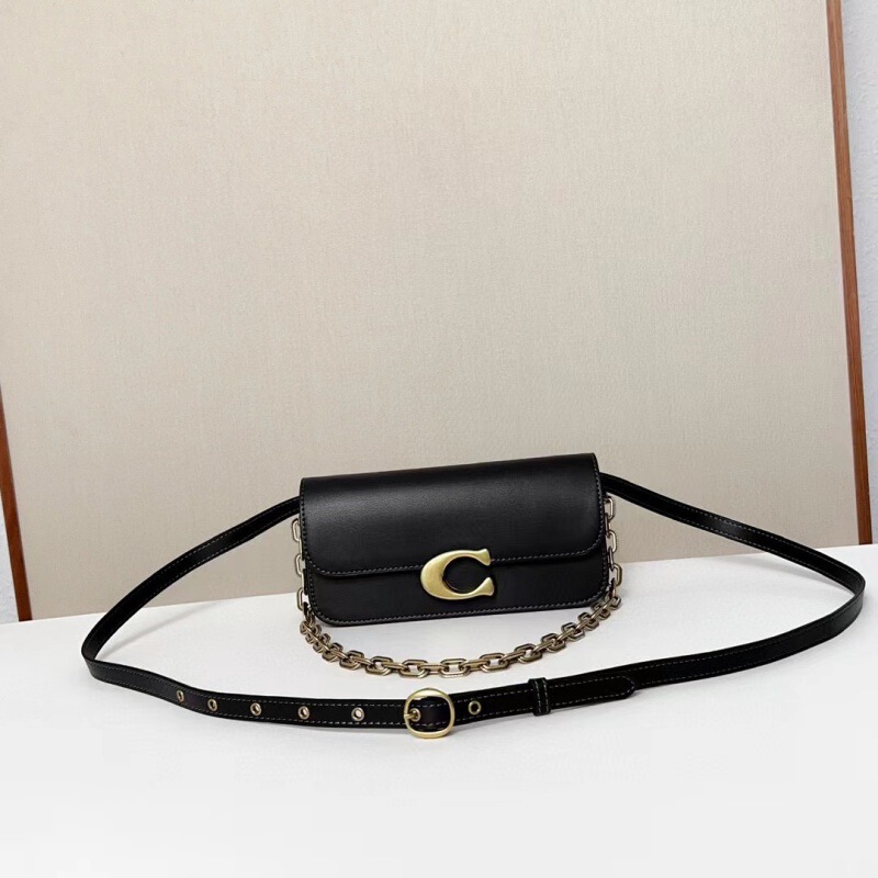 Full Leather New Idol Baguette Bag Chain High-grade One-shoulder Crossbody Bag Genuine Leather Underarm Bag Light Luxury Cross-border Women's Bag