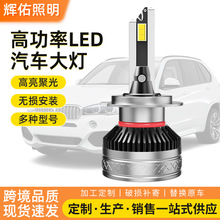 跨境小体积解码聚光前大灯汽车远近光灯双铜管高功率LED汽车大灯