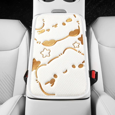 embroidery four seasons universal armrest | Armrest box pad