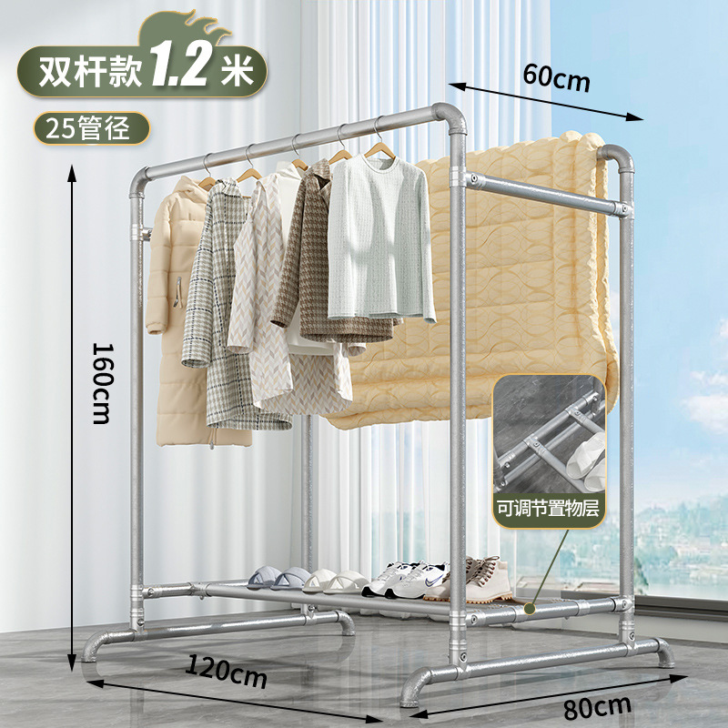 (더블 로드, 파이프 25 개) 길이 1.2 미터, 높이 1.6 미터 (방풍 후크 40 개)