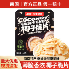 批发 海南特产南国香脆椰片60g 椰肉片椰子干椰子片水果干零食品