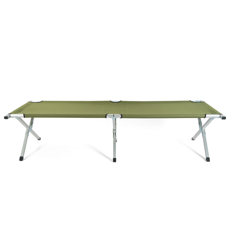 Daxuan cama plegable de aleación de aluminio simple al aire libre, alivio de emergencia conveniente, cama de almuerzo individual, escolta de marcha de campamento