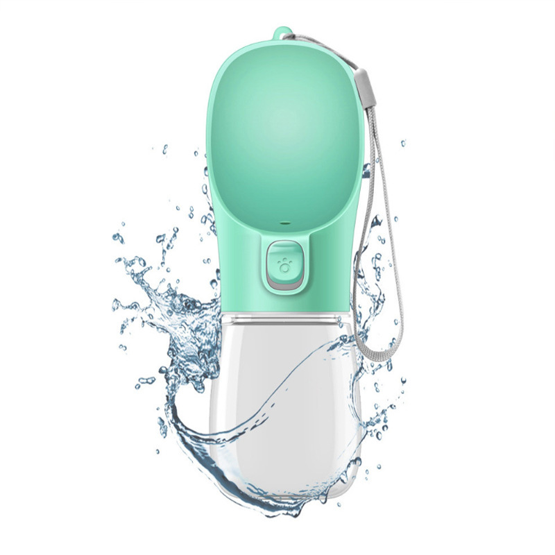 Taza de agua para mascotas transfronteriza portátil de alimentación al aire libre agua para caminar taza perro caminando gato botella de agua gato botella de beber