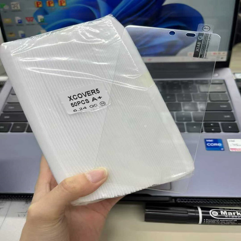 Подходящее защитное стекло для Samsung Xcover5 с tempered film и прозрачным HD-уровнем, точные отверстия под камеру