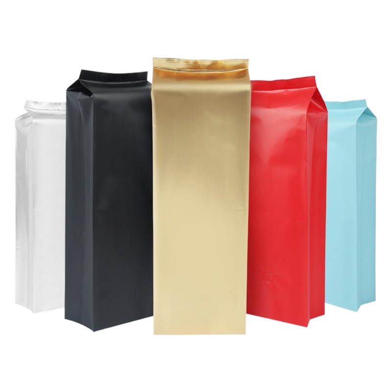 Kaizheng en stock 1kg negro papel de aluminio bolsa de ocio alimentos té hornear válvula unidireccional órgano café bolsa de embalaje