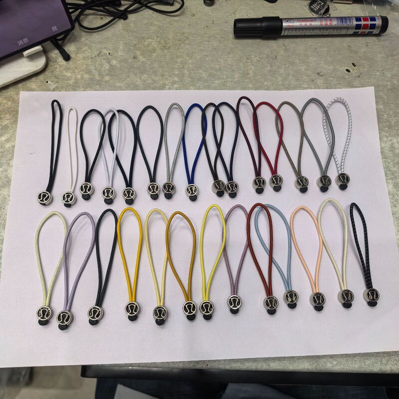 Lulu with zipper pull pull rope luggage clothing zipper rope handle pull tail buckle elastic rope alloy white bright Lulu with zipper pull pull rope luggage clothing zipper rope handle pull tail buckle elastic rope alloy white bright