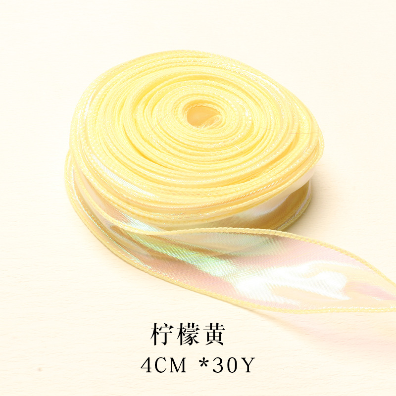 Cinta de hilo sin núcleo Huaxi, decoración para pasteles de cumpleaños, lazos, flores, floristería, bricolaje, cinta para ramos, venta al por mayor