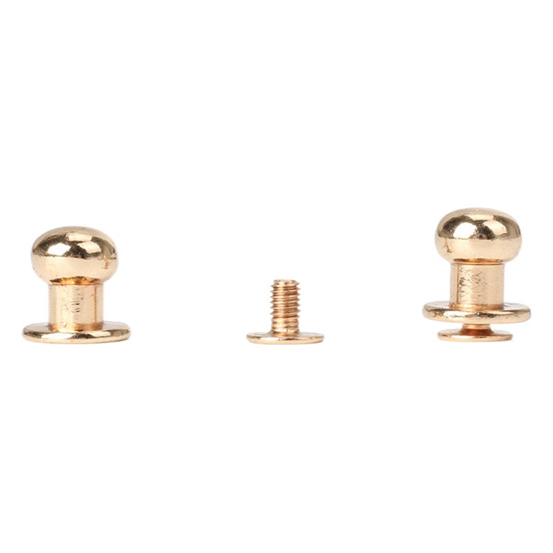 6mm manufacturers cross-border luggage hardware pacifier nails zinc alloy die-casting monk pacifier buckle accessories fixed shoulder strap