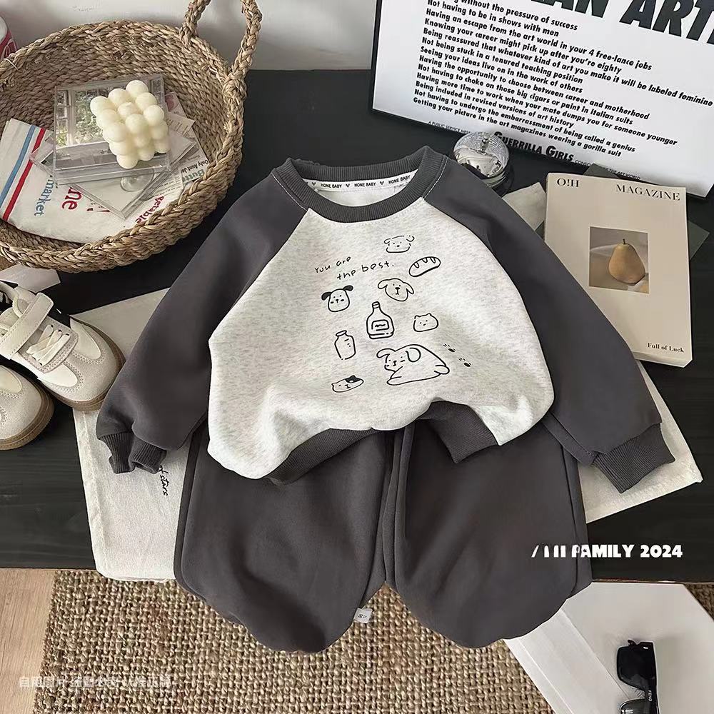 Autumn children's cartoon sweatshirt for men and women for leisure