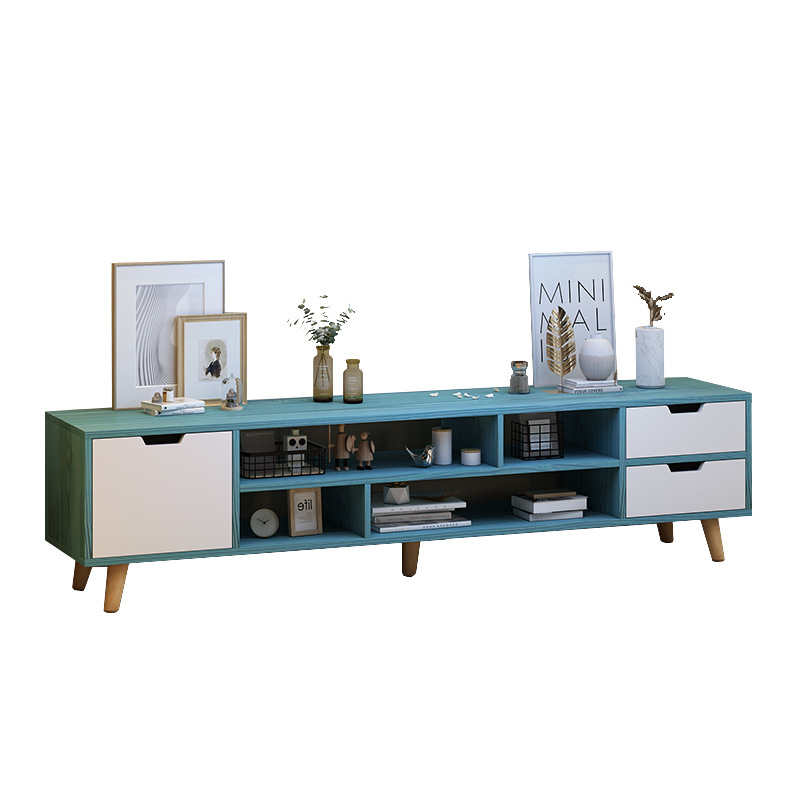 gabinete de televisión gabinete bajo moderno simple sala de estar pequeña casa dormitorio gabinete de piso de madera sólida simple gabinete de televisión
