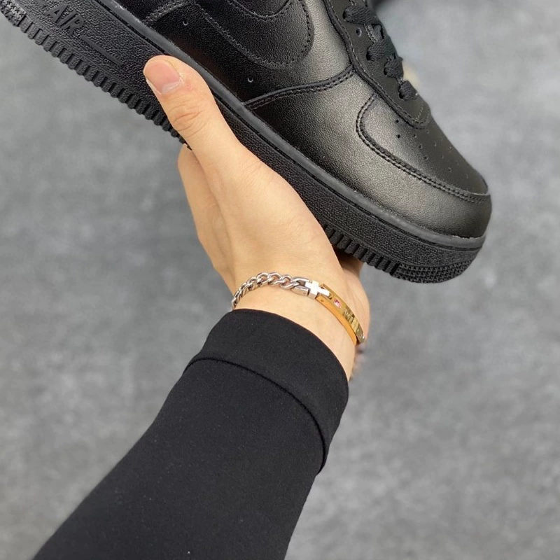 Кроссовки Nike Air Force 1, верх из бычьей кожи, унисекс, повседневные белые