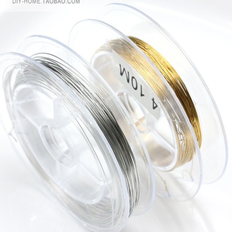 非退色ステンレス鋼チタン鋼軟線半硬線メッキ 18 k リアルゴールド巻線金線鋼線 diy アクセサリー|undefined
