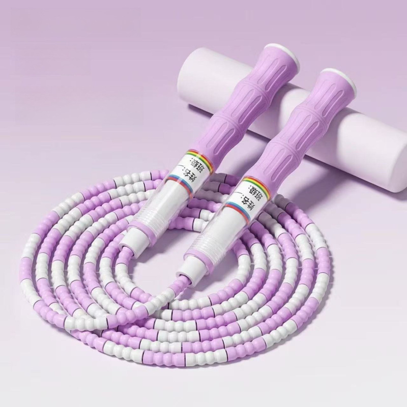 签名跳绳儿童专用幼儿园初学竹节绳小学生体育可调节批发儿童跳绳|undefined
