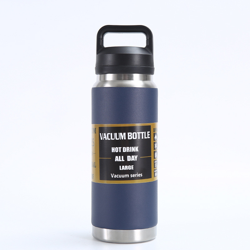 Venta caliente transfronteriza Taza de aislamiento de acero inoxidable 304 Hervidor deportivo de vacío portátil Olla de montañismo portátil al aire libre de gran capacidad