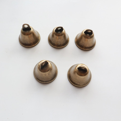 3.8cm ancient bronze thickened opening bell temple diy wind chime pendant jewelry accessories retro horn bell bell