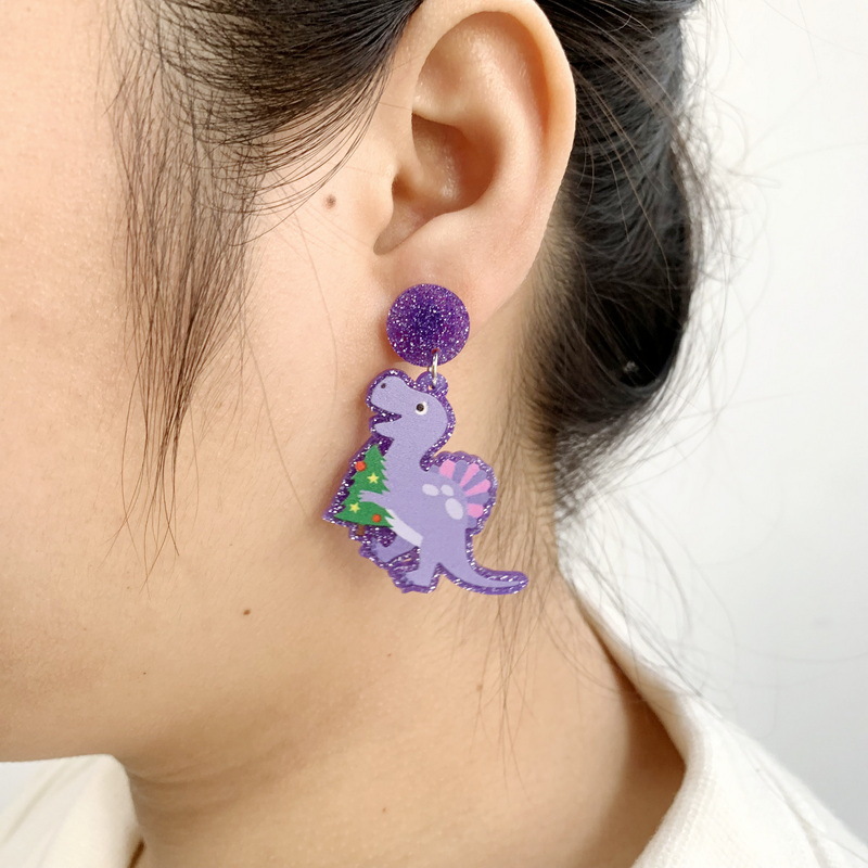 Women'S Gender Cartoon Style Dinosaur Arylic Women's Drop Earrings 1 Pair
