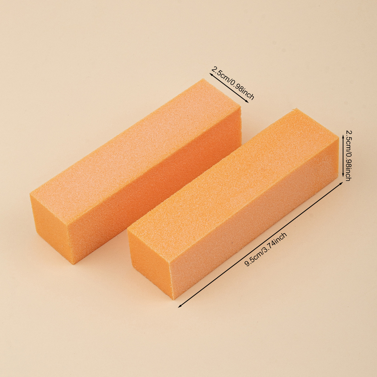 Fábrica directa de manicuras blancas bloques de tofu color transfronterizo de alta espuma cuatro lados de pulido bloque de manicuras pulido