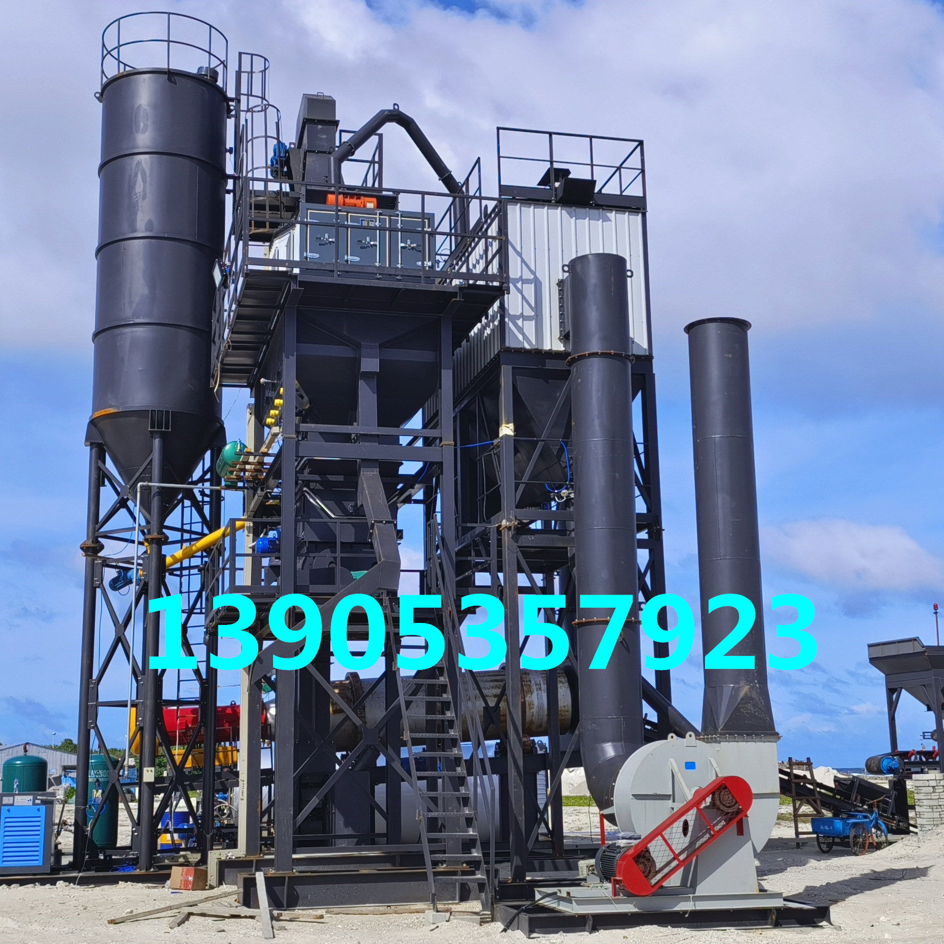 出口贸易LBY500沥青站40吨移动沥青搅拌站移动式沥青混凝土拌和站