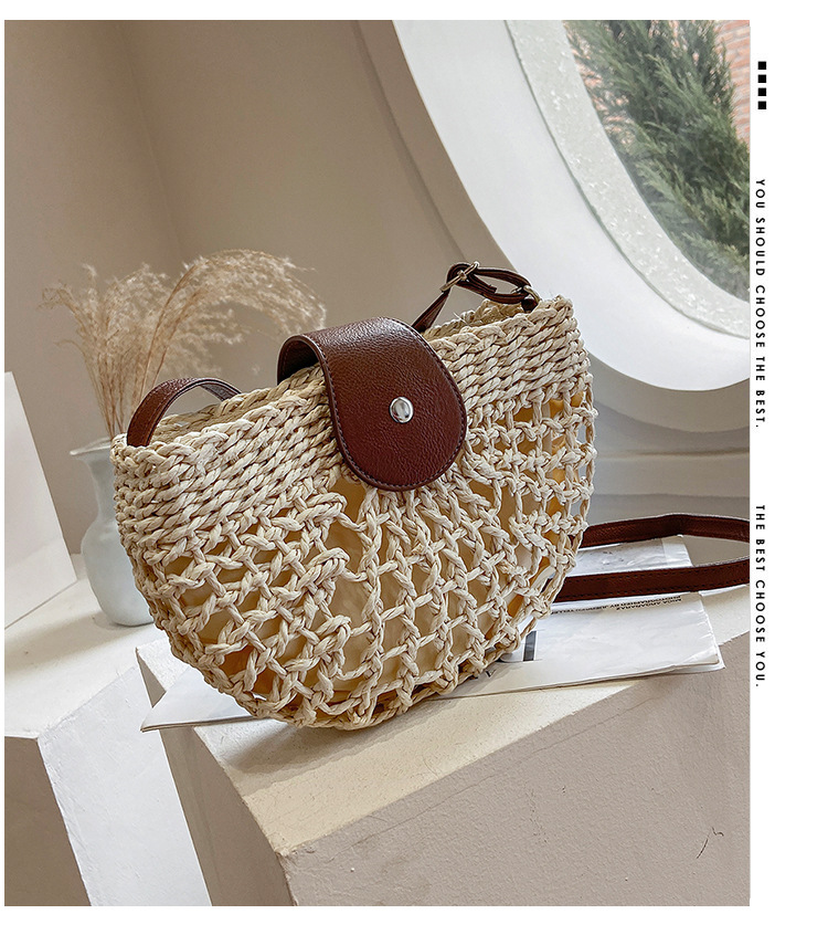 Fashion Straw Woven Shoulder Messenger Bag Wholesale display picture 19