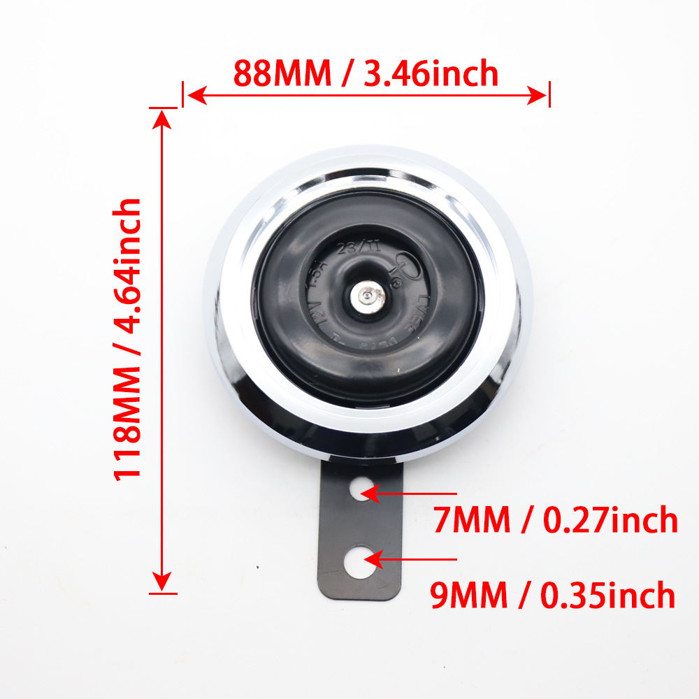 LVEE Liwei Bocina Motocicleta Coche eléctrico ATV Triciclo Kart CB125 Reemplazo Original 12V