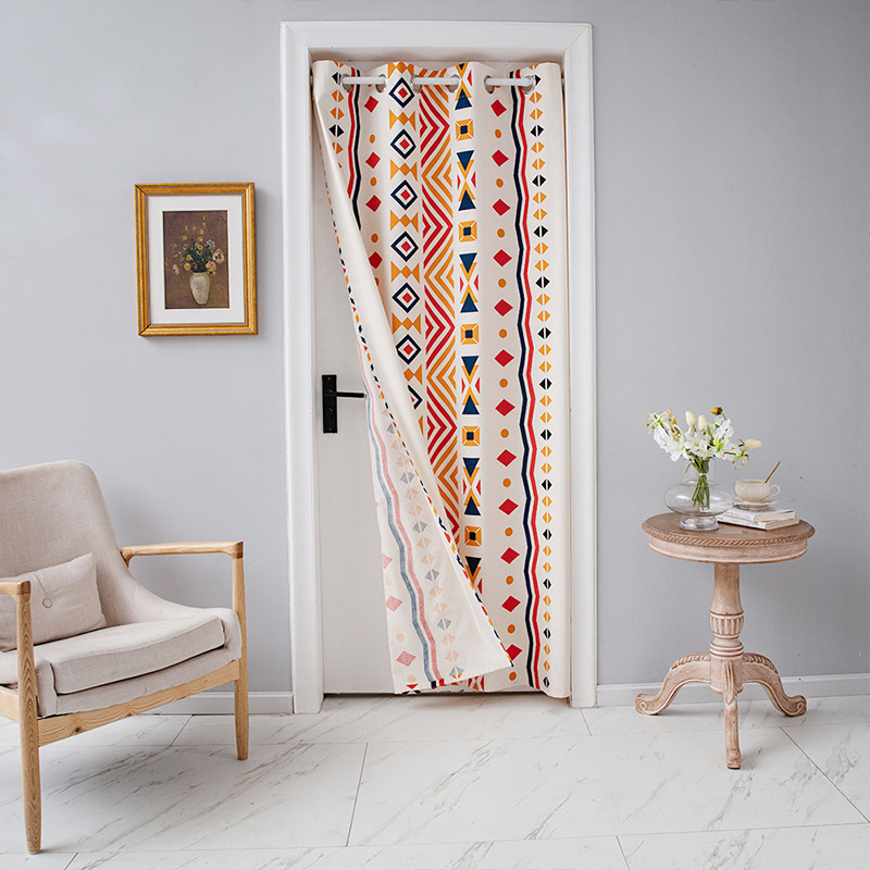 Door Curtain Partition for Home Use, Warm and Windproof, Suitable for Bedroom and Kitchen, Privacy Curtain for Bathroom, Nordic Style