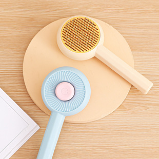 ​ ​ Cross-Border Popular Pet Needle Comb, One-Click Hair Removal, Stainless Steel Knot Opening, Floating Hair Removal Massage Comb, Universal for Cats and Dogs ​