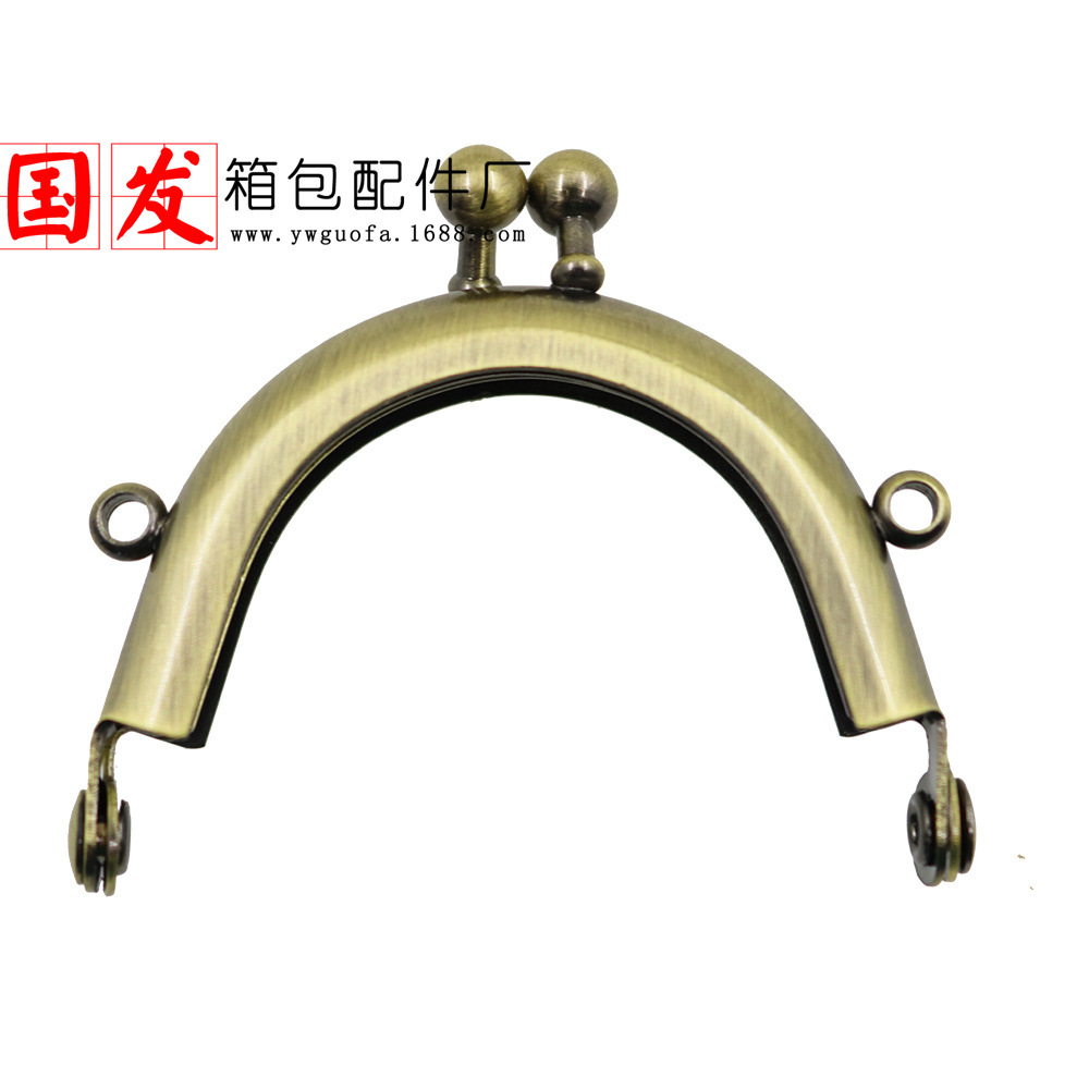 Nuevo stock: alta calidad sin agujeros 5cm semicircular viscosidad mini bolsa de oro DIY