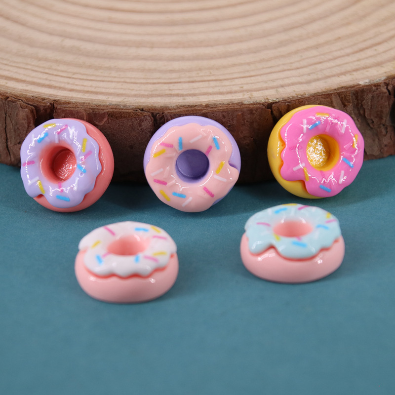 Cartoon glossy paint thickened donut res...