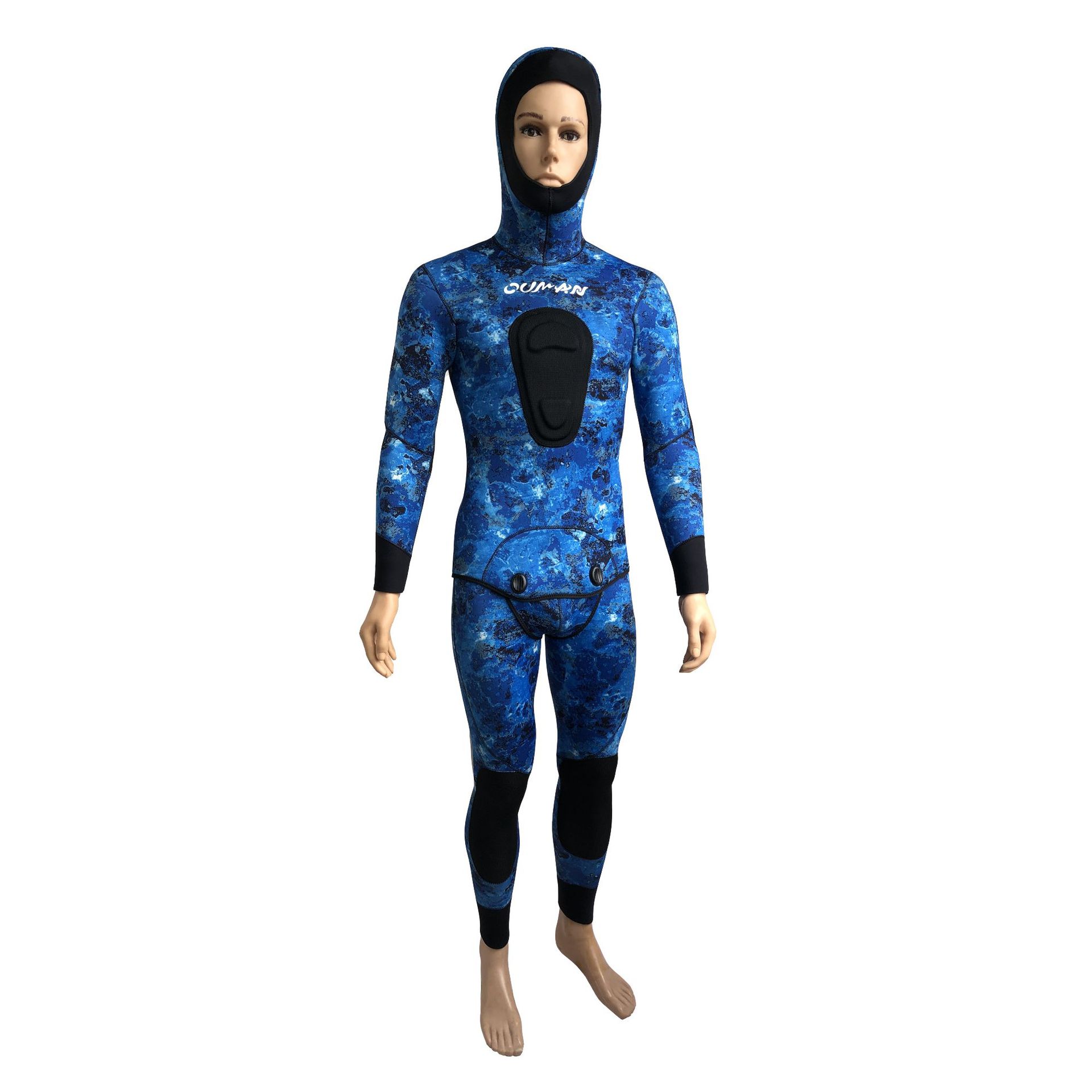 Camouflage split set, keep warm hoody, 5mm