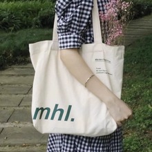 慵懒风帆布袋ins文艺简约大容量单肩帆布包时尚女学生书包购物袋